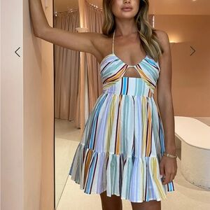 Alemais Axum Dress Striped Mini, US Size 2